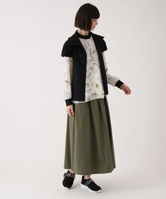 【小さいサイズ】キャップスリーブニットジレ