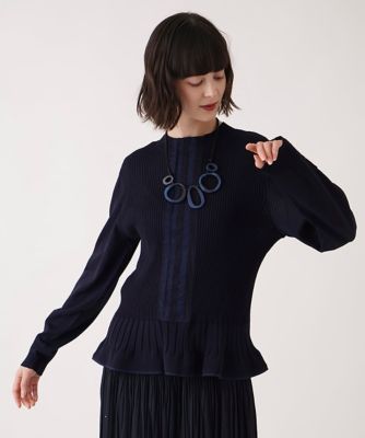 【小さいサイズ】ピコテープジョイントニットプルオーバー