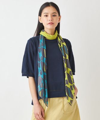 小さいサイズ／アンサンブル対応】スクエアヘムペーパーヤーンニット