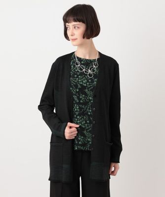 ＜HIROKO BIS（Women/小さいサイズ）＞【小さいサイズ】Ｖネックジャカードニットカーディガン