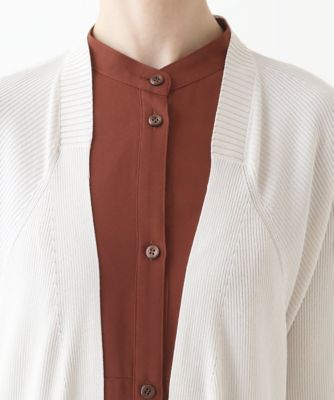 EXILETAKAHIROカーディガン M サイズ sk.0003SS25-gray reglar fit crew neck cardigan. Plainsong