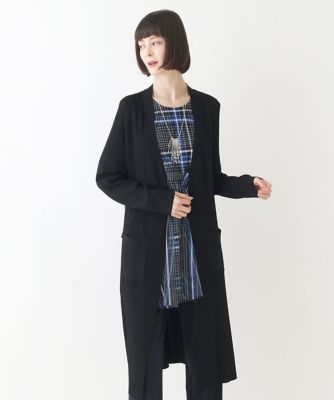 HIROKO BIS リブ編みロングカーディガン　サイズ11 HIROKO BIS リブ編みロングカーディガン サイズ11