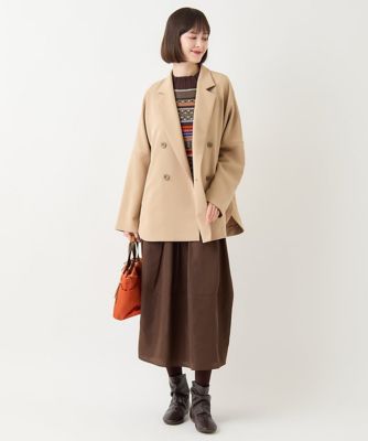 美品 HIROKO BIS／タックコクーンスカート　洗濯機可 小さいサイズ／洗濯機で洗える】タックコクーンスカート | HIROKO BIS