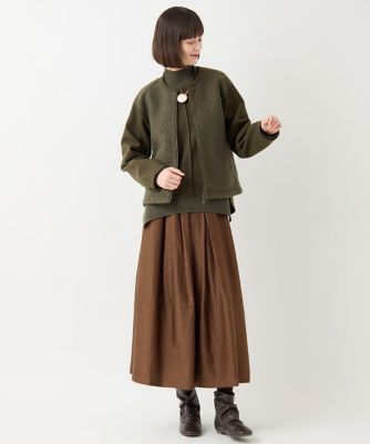 【小さいサイズ】シアーフラワーエンボススカート