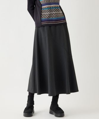 【小さいサイズ】バイヤス切り替えストレッチスカート