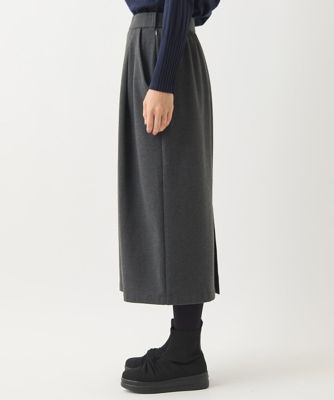 【小さいサイズ】カシミヤタッチタックデザインスカート