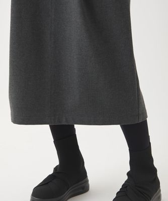 【小さいサイズ】カシミヤタッチタックデザインスカート