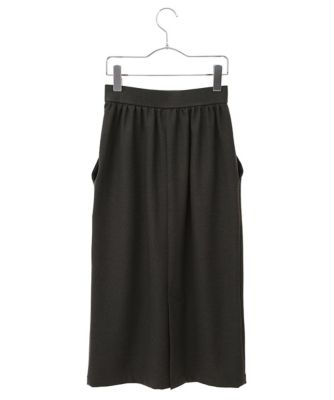 【小さいサイズ】カシミヤタッチタックデザインスカート