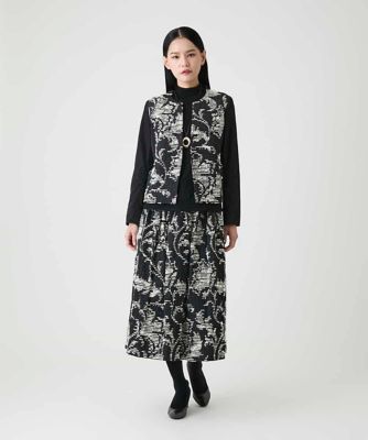 小さいサイズ】シャーリングジャカードデザインスカート | HIROKO BIS