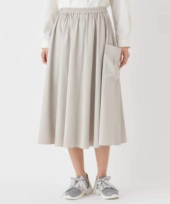 小さいサイズ】ハイストレッチギャザーフレアスカート | HIROKO BIS