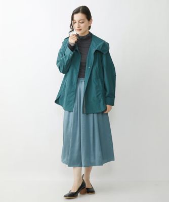 【小さいサイズ／洗濯機で洗える】サテンギャザーフレアスカート