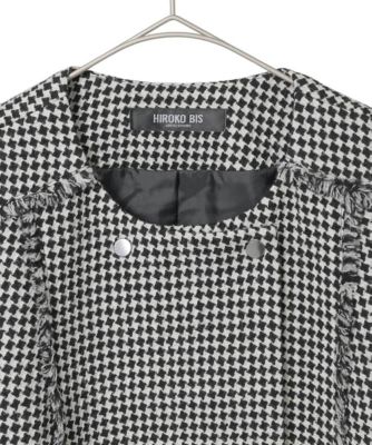 小さいサイズ／セットアップ対応】千鳥チェックツイード