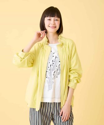 ＜HIROKO BIS（Women/小さいサイズ）＞【小さいサイズ】ナチュラルワッシャーギャザーライトブルゾン