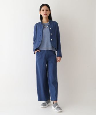 【小さいサイズ】異素材フリル製品染めジャケット