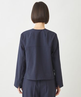 小さいサイズ／セットアップ対応】ドライタッチノーカラージャケット