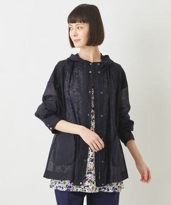 ＜HIROKO BIS（Women/小さいサイズ）＞【小さいサイズ】ソフトシアーフーディージャケット