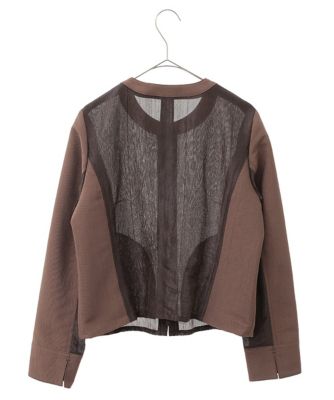 ☆美品☆HIROKO BIS☆ジャージ素材の異素材セットアップ 異素材ドッキングコンパクトジャケット ／洗える | HIROKO BIS