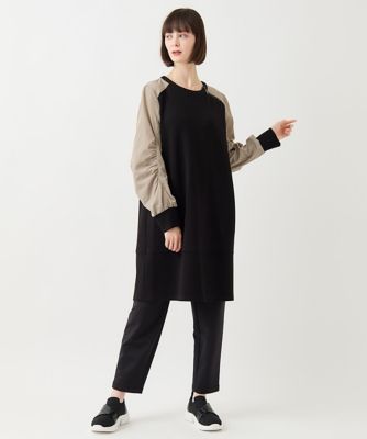 【小さいサイズ／洗える】タフタジョイントデザインチュニック