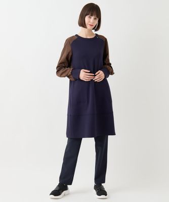 【小さいサイズ／洗える】タフタジョイントデザインチュニック