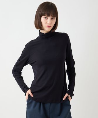 小さいサイズ】メローフリルハイネックカットソー | HIROKO BIS (Women