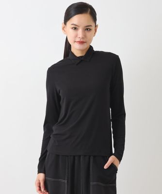 HIROKO BIS（Women/小さいサイズ）/ヒロコビス 【小さいサイズ】スリットハイネックカットソー