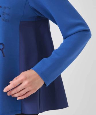 小さいサイズ】スパンコール刺繍ロゴプルオーバー | HIROKO BIS（Women