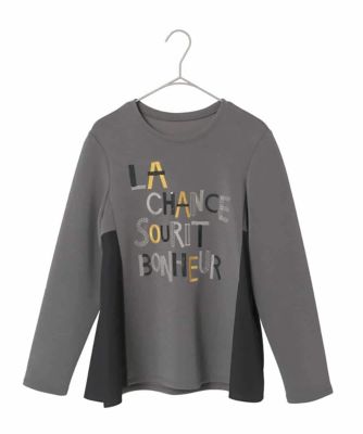 小さいサイズ】スパンコール刺繍ロゴプルオーバー | HIROKO BIS（Women