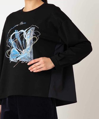 小さいサイズ】グラフィカルモチーフデザインスウェット ／洗える