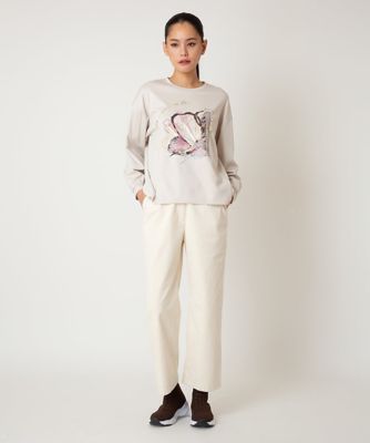 【NEW】ヒロコビス（hirokobis）/【小さいサイズ】グラフィカルモチーフデザインスウェット /洗える 小さいサイズ】グラフィカルモチーフデザインスウェット ／洗える