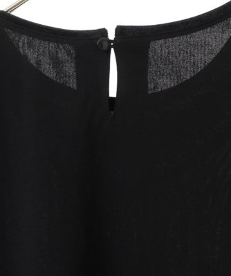 【小さいサイズ／洗える】ネックコンシャスデザインカットソー