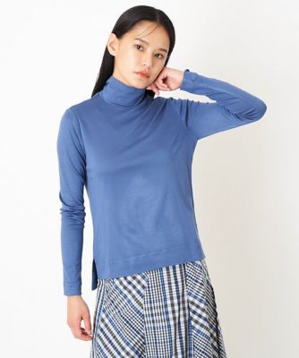＜三越伊勢丹/公式＞ HIROKO BIS（Women/小さいサイズ）/ヒロコビス ハイネックプルオーバー ブルー55 トップス【三越伊勢丹/公式】