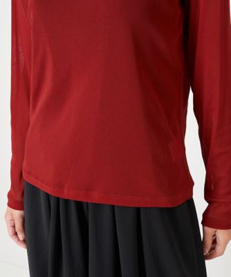 【小さいサイズ／洗える】チュールハイネックプルオーバー