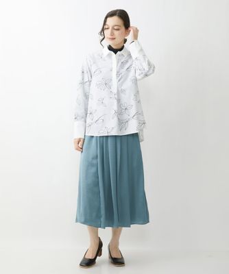 【小さいサイズ／洗える】チュールハイネックプルオーバー