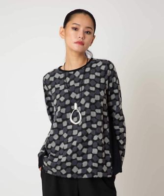 ＜HIROKO BIS（Women/小さいサイズ）＞【小さいサイズ】起毛ブロック切り替えデザインプルオーバー　／洗える