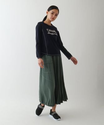 【小さいサイズ】テープロゴコットンカットソー