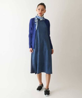 【小さいサイズ】プリモーディアルプリーツチェック柄カーディガン
