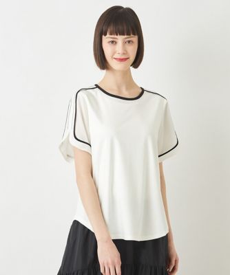 【小さいサイズ】ショルダーステッチデザインＴシャツ