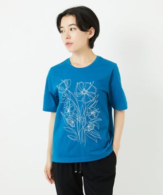 【小さいサイズ】ステッチ刺繍デザインＴシャツ
