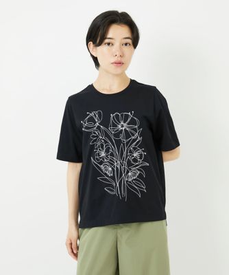 【小さいサイズ】ステッチ刺繍デザインＴシャツ