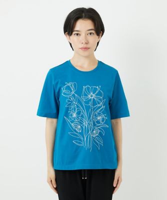 【小さいサイズ】ステッチ刺繍デザインＴシャツ