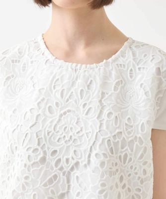 【小さいサイズ】フラワーデコ刺繍ブラウス