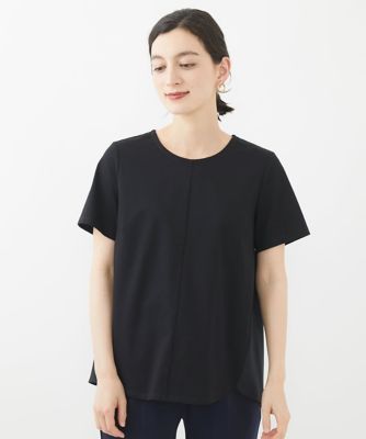 【小さいサイズ／洗濯機で洗える】バックフレアドッキングＴシャツ