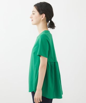 【小さいサイズ／洗濯機で洗える】バックフレアドッキングＴシャツ
