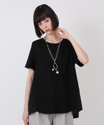【小さいサイズ／洗濯機で洗える】バックフレアドッキングＴシャツ