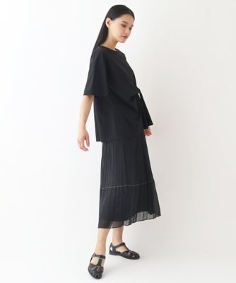 【小さいサイズ】フロントリボンカットソーTシャツ 小さいサイズ】フロントリボンカットソーTシャツ | HIROKO BIS