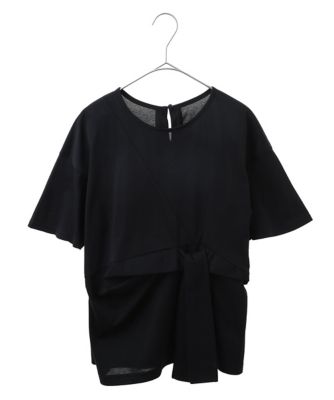 【小さいサイズ】フロントリボンカットソーTシャツ 小さいサイズ】フロントリボンカットソーTシャツ | HIROKO BIS