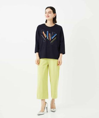 小さいサイズ】クラフト刺繍デザインカットソー | HIROKO BIS（Women