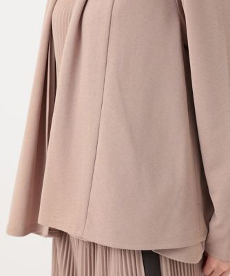 【小さいサイズ】バックプリーツジャージーカーディガン