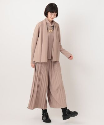 【小さいサイズ】バックプリーツジャージーカーディガン