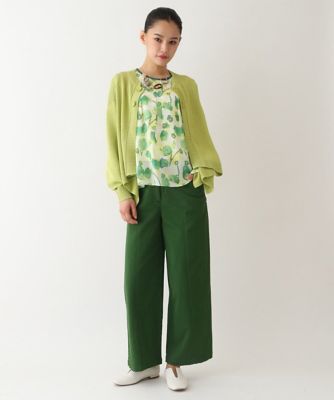 小さいサイズ】コットンツイル製品染めワイドパンツ | HIROKO